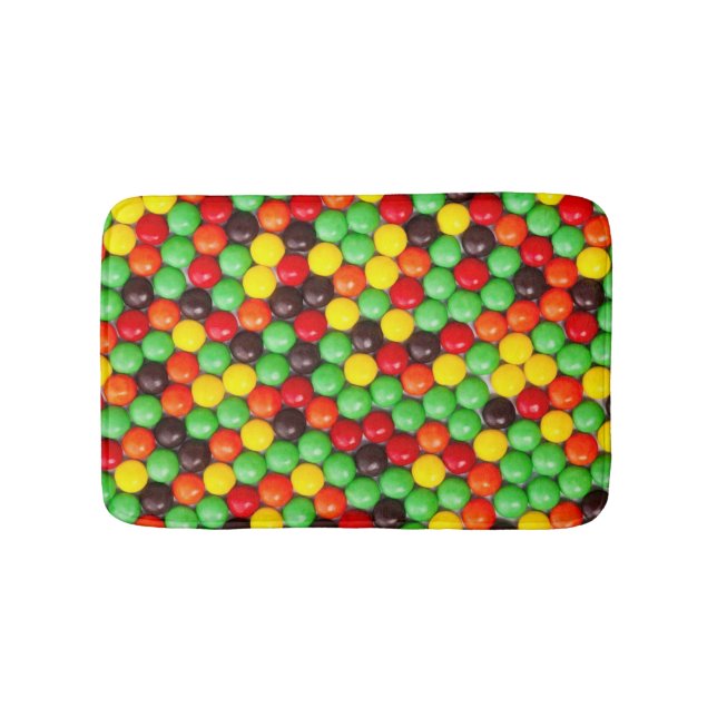 Colourful candies bath mat (Front)