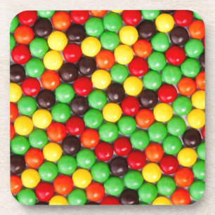 Colourful candies coaster