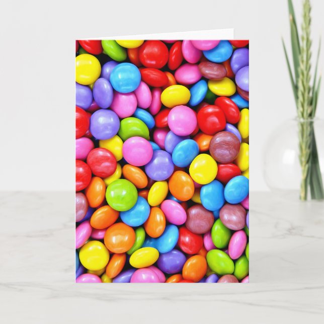 Colourful Candies photograph Card (Front)