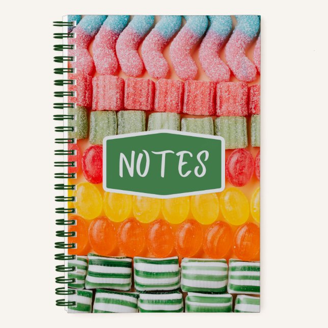 Colourful Candies Spiral Notebook (Front)