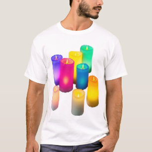 Colourful candle light  T-Shirt