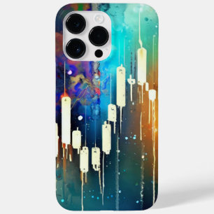 Colourful candlestick chart abstract painting Case-Mate iPhone 14 pro max case