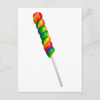 Colourful candy bar postcard
