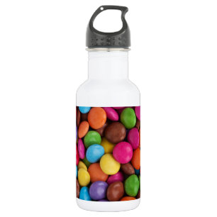 Colourful Candy, Candy Buttons, Sweets, Food 532 Ml Water Bottle