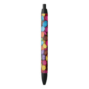 Colourful Candy, Candy Buttons, Sweets, Food Black Ink Pen