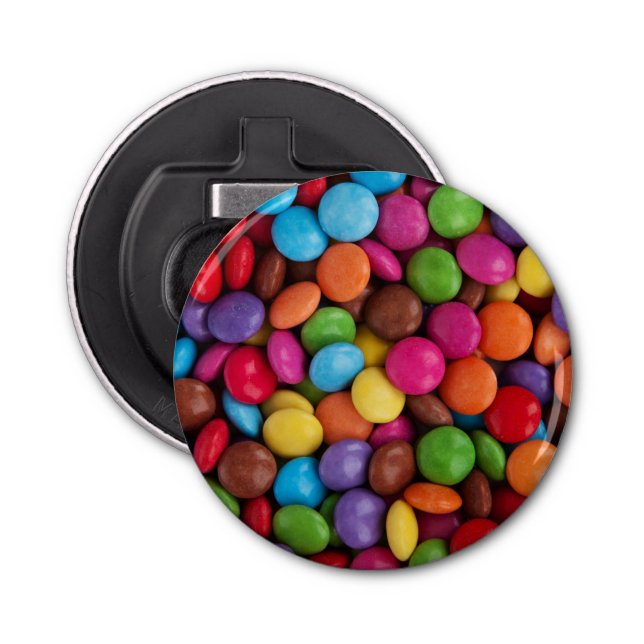 Colourful Candy, Candy Buttons, Sweets, Food Bottle Opener (Front)