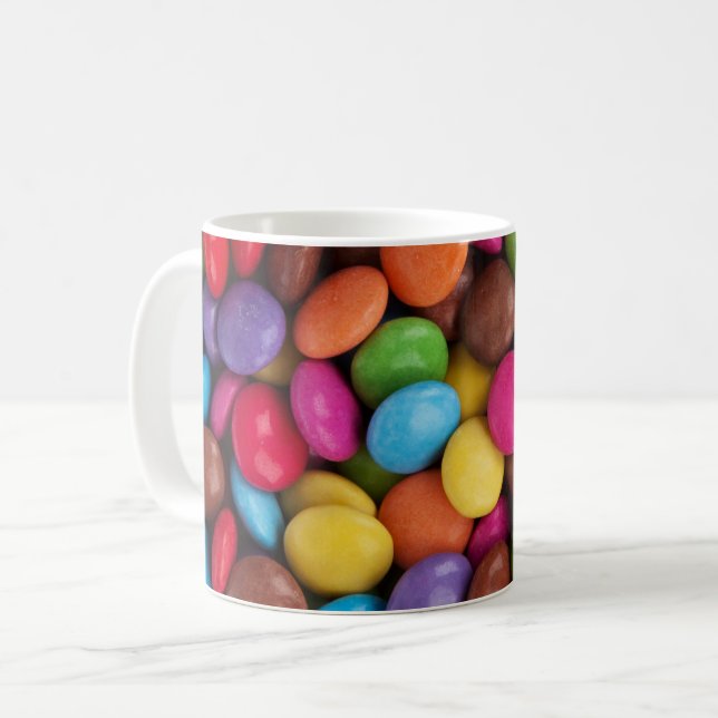 Colourful Candy, Candy Buttons, Sweets, Food Coffee Mug (Front Left)
