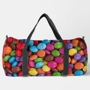 Colourful Candy, Candy Buttons, Sweets, Food Duffle Bag