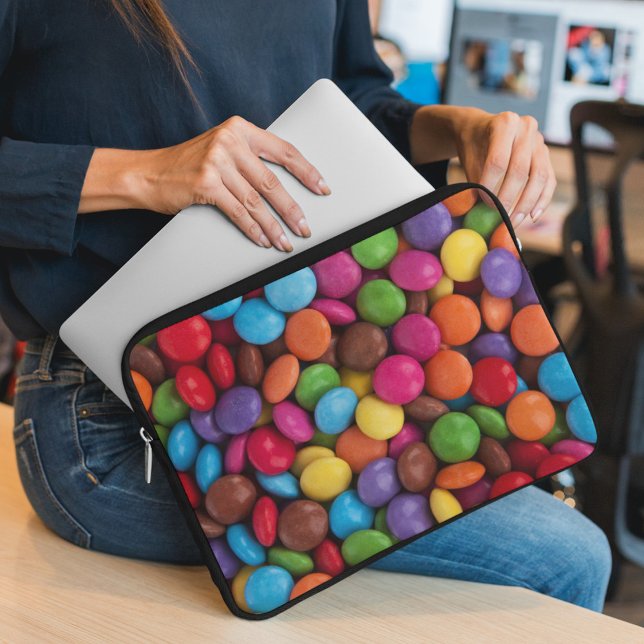 Colourful Candy, Candy Buttons, Sweets, Food Laptop Sleeve (Creator Uploaded)
