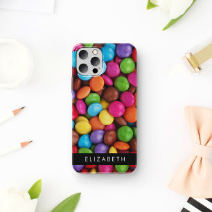 Colourful Candy, Candy Buttons, Sweets, Your Name iPhone 16 Case