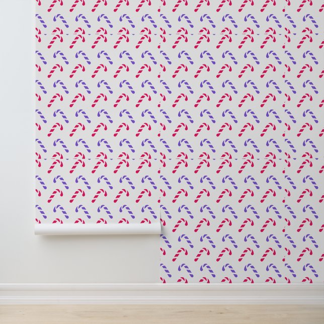 Colourful Candy Cane Pattern Wallpaper (Application)