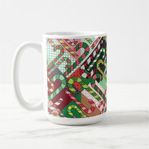 Colourful Candy Canes Coffee Mug