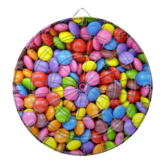 Colourful Candy Dartboard (Front)