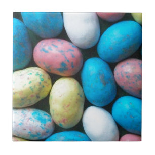 Colourful Candy Easter Eggs Tile