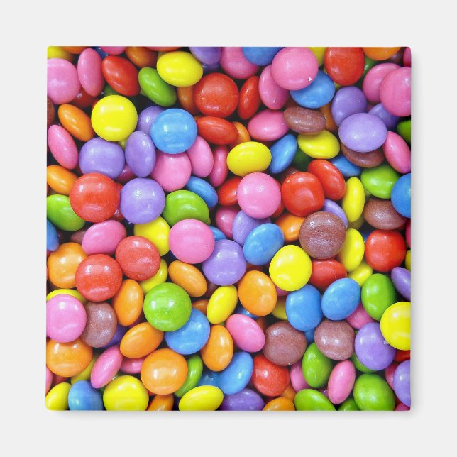 Colourful Candy Pattern Magnet (Front)
