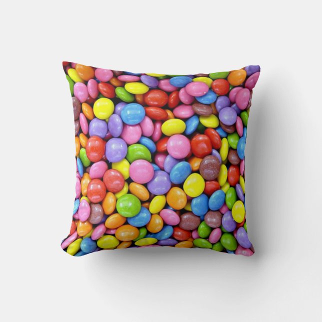 Colourful Candy Pieces Cushion (Front)