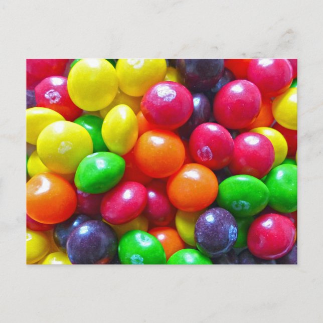 Colourful Candy Postcard (Front)