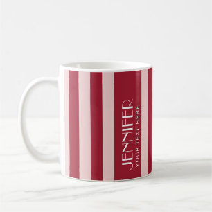 Colourful Candy Rainbow colour red Modern Stripes Coffee Mug