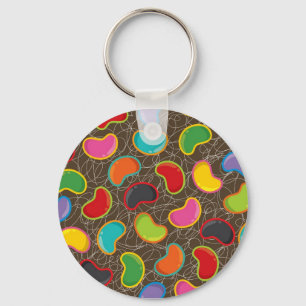 Colourful Candy Retro Jellybean Pop Keychain