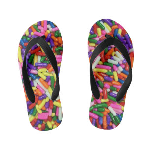 Colourful Candy Sprinkles Kid's Jandals