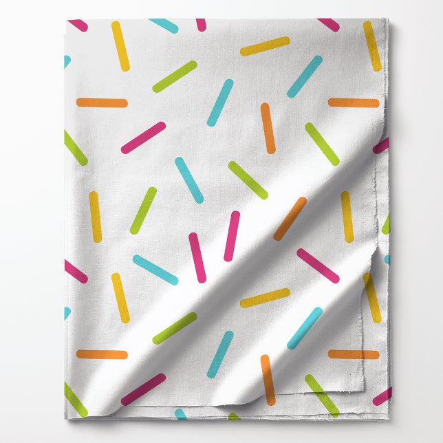 Colourful Candy Sprinkles Pattern Bright Party Fabric (Creator Uploaded)