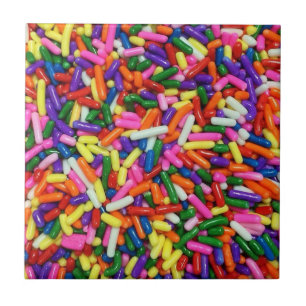 Colourful Candy Sprinkles Tile