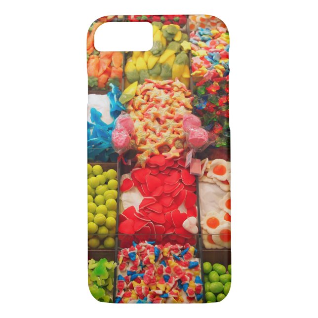 Colourful candy sweet shop iPhone 7 case (Back)