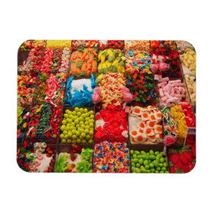 Colourful candy sweet shop magnet