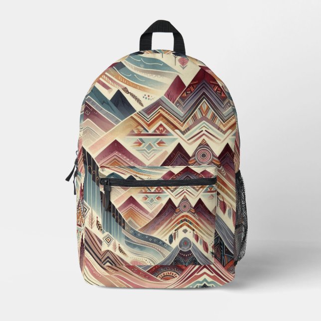 Colourful Canyons Printed Backpack (Front)
