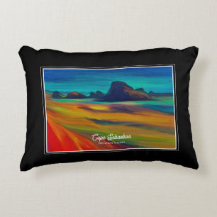 Colourful Cape Sebastian Oregon Coast Art Decorative Cushion