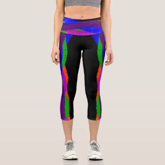 Colourful Capri Cropped 06 Yoga Pants