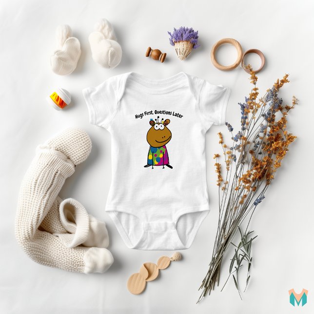 Colourful Capybara Cartoon Baby Bodysuit (Creator Uploaded)