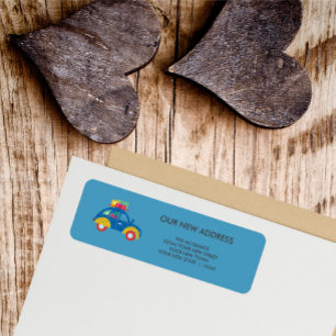 Colourful Car Change of Address 