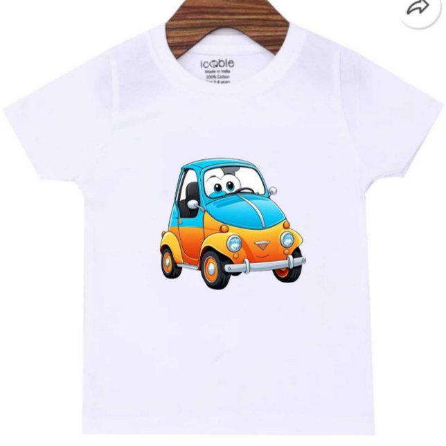 Colourful Car Modern Cut Kids  Baby T-Shirt (Creator Uploaded)