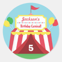 Colourful Carnival Themed Kids Birthday Party