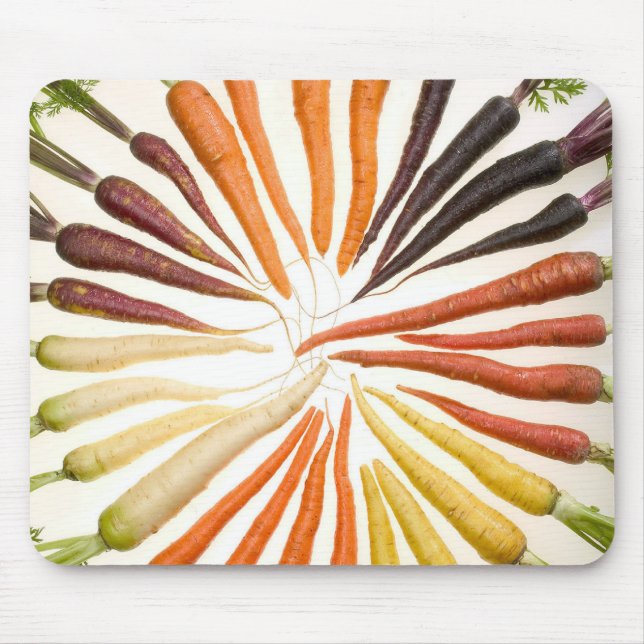 Colourful Carrots Mouse Pad (Front)