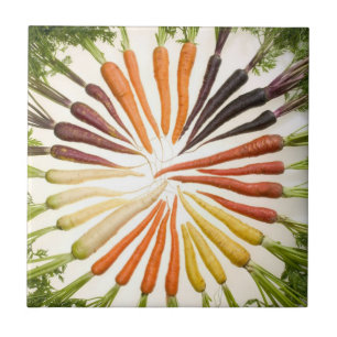 Colourful Carrots Tile