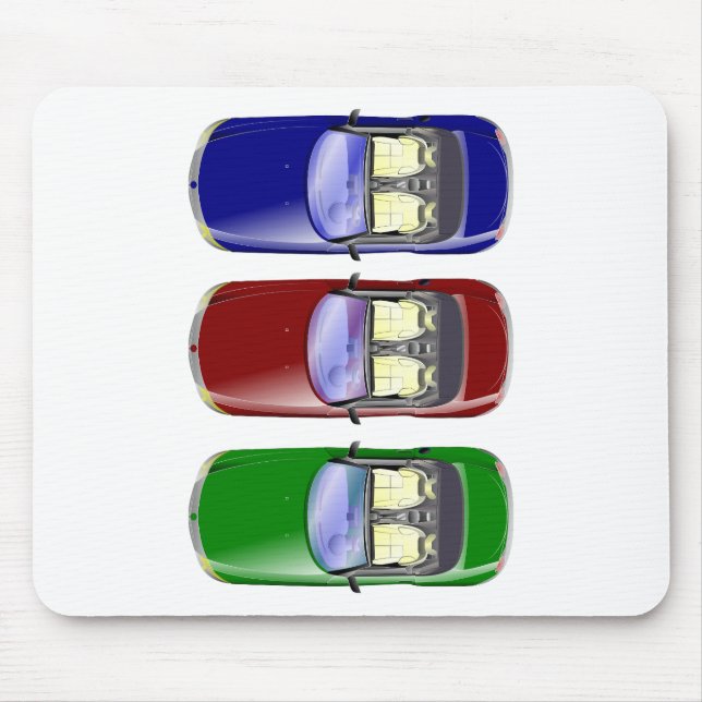 Colourful cars mouse pad (Front)