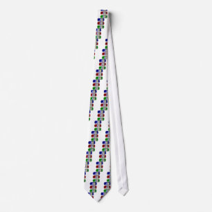 Colourful cars tie
