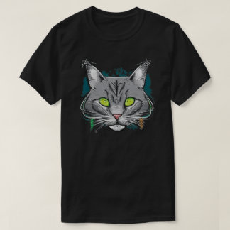 Colourful Cartoon Cat T-Shirt