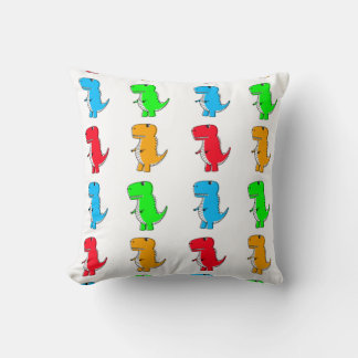 Colourful Cartoon Dinosaur Pattern Cushion