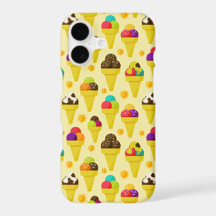 Colourful Cartoon Ice Cream Cones