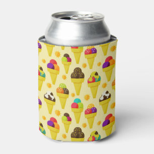 Colourful Cartoon Ice Cream Cones Can Cooler