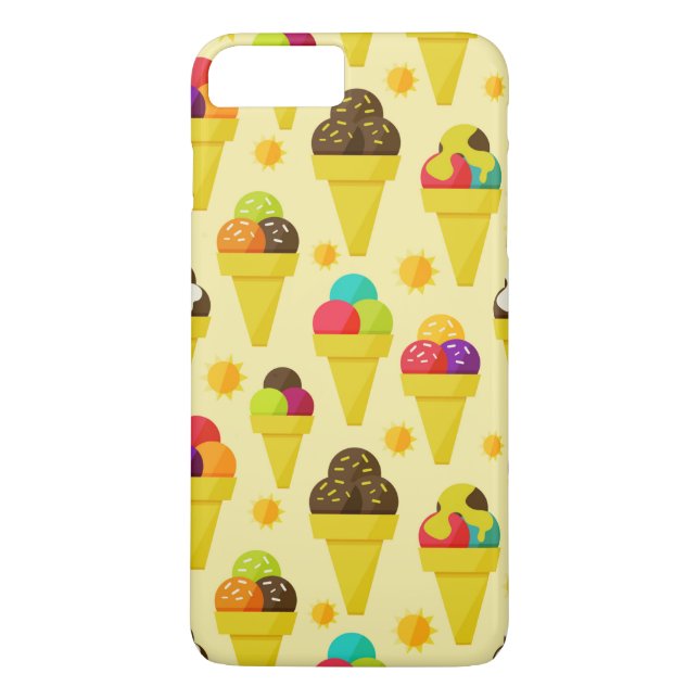 Colourful Cartoon Ice Cream Cones Case-Mate iPhone Case (Back)