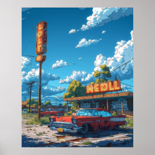 Colourful Cartoon Style Illustration Poster High