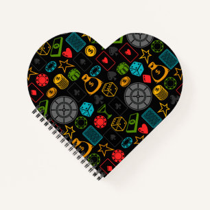 Colourful Casino Icons Notebook