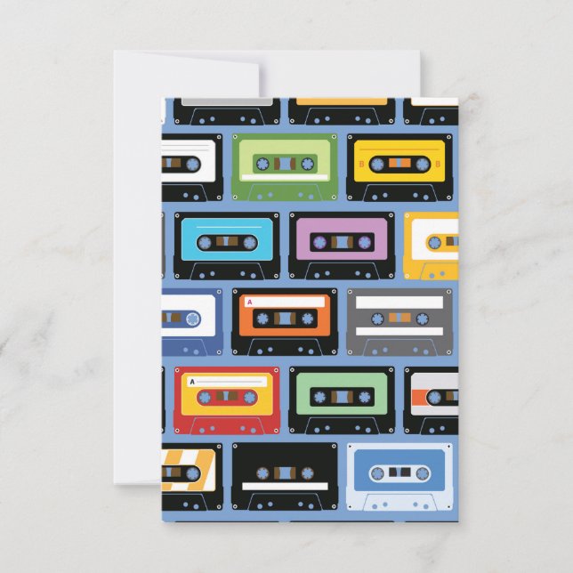Colourful Cassette Tape Pattern (Front)