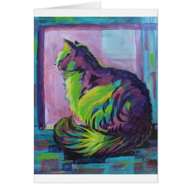 Colourful cat (Front)