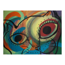 Colourful Cat Abstract