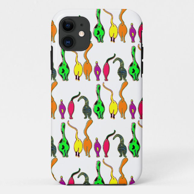 Colourful Cat Butts Pattern Case-Mate iPhone Case (Back)